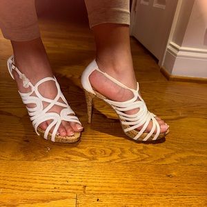 White summer ready heels